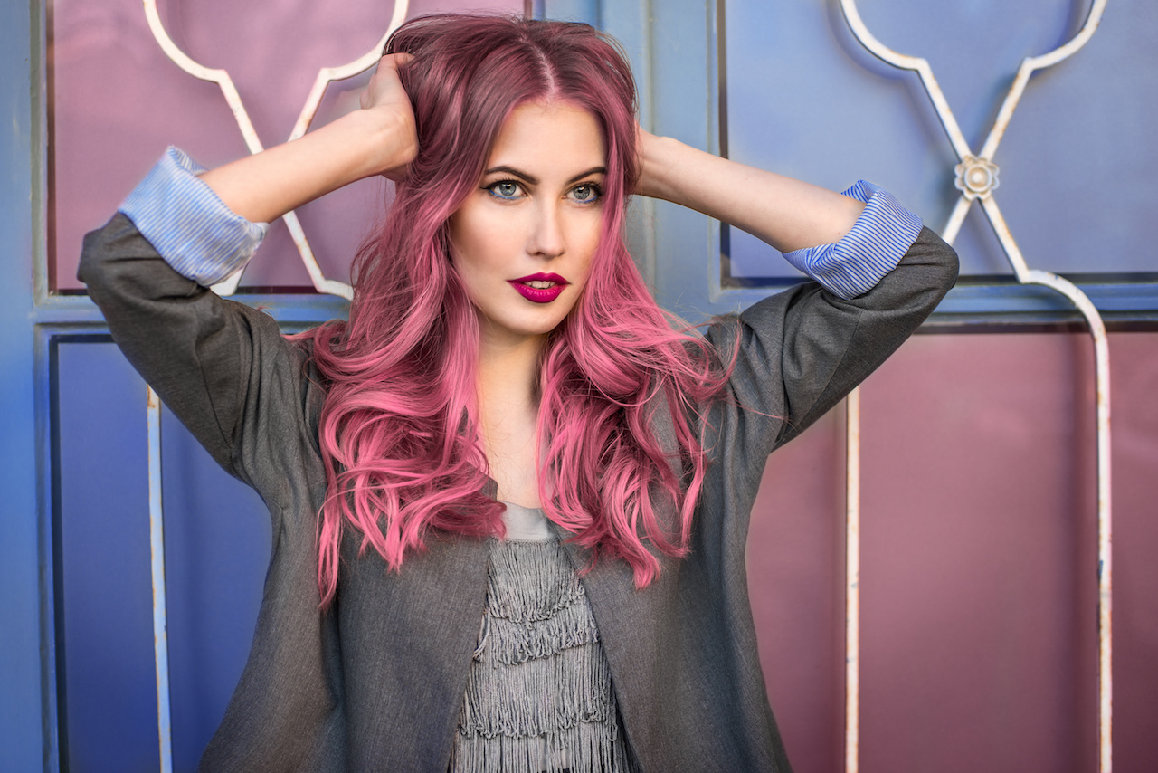 5. "Pink and Blue Ombre Hair Tutorial Using Temporary Hair Dye" - wide 2